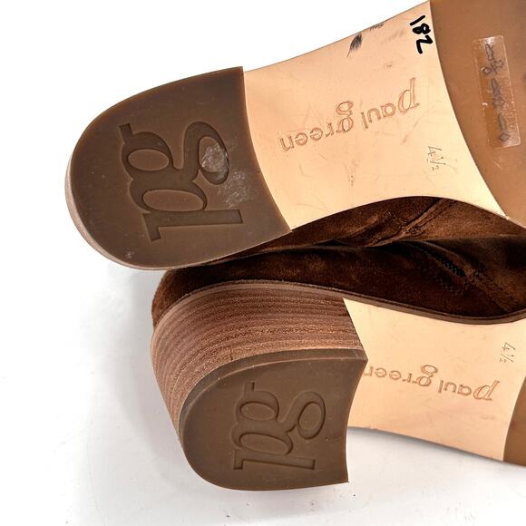 Paul Green Women Sante Western Cowboy Italian Brown Suede Boots size 7 - Picture 9 of 9